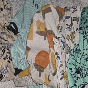 5 Gently Used Carters Boys 4T Pajamas